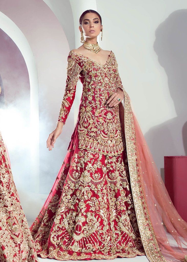 Pakistani Red bridal dress